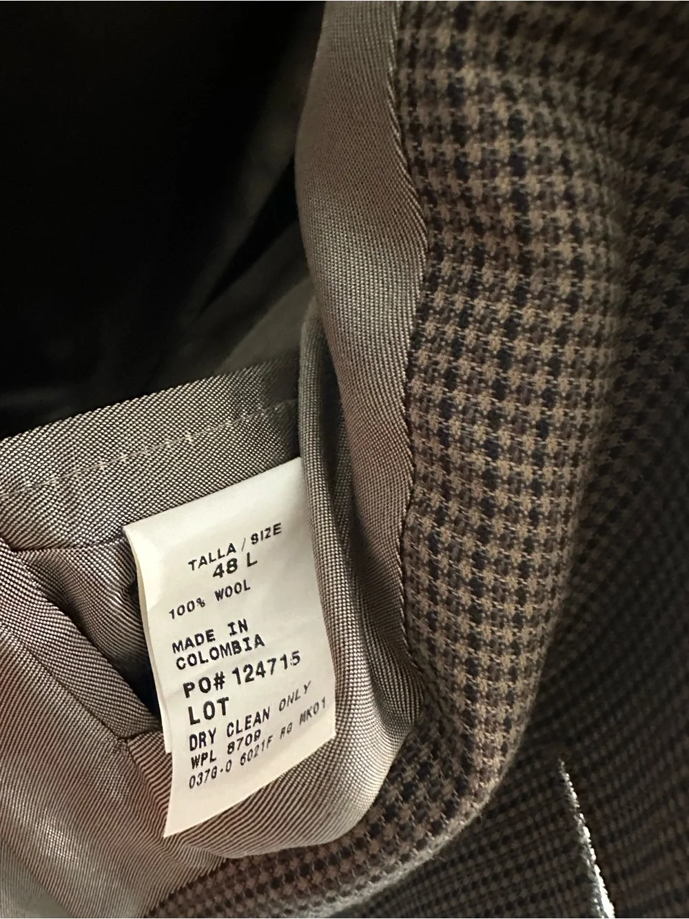 Oscar de la Renta Brown Checked Sport Coat